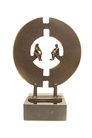 Liefdes sculptuur "A good connection"