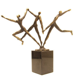 Zakelijk sculptuur "Een dynamisch team"