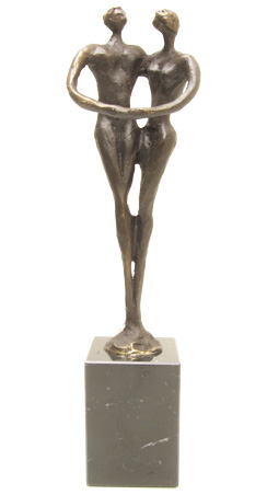 Liefdes sculptuur "Waardering voor elkaar"