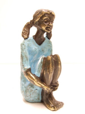 Kind sculptuur "In gedachten"