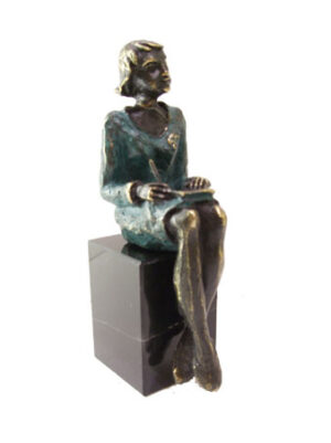 Bedank sculptuur "De secretaresse"