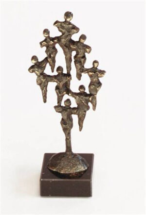 Zakelijk sculptuur "Opbouwend"