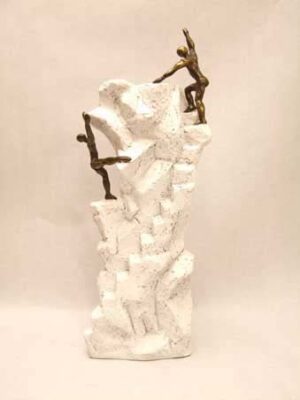 Zakelijk geschenk "De juiste keuze maken" van kunsthars
