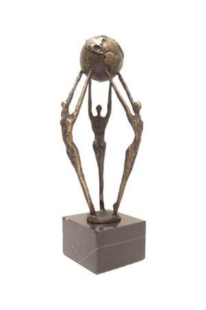 Zakelijk sculptuur "World connection"