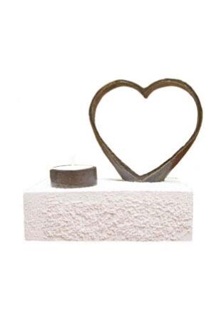 As geschenk "Eeuwige liefde"urn van steenhars