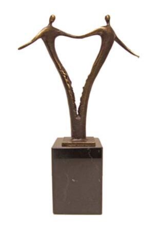 Huwelijks cadeau "Sculptuur begroeting" liefde voor elkaar