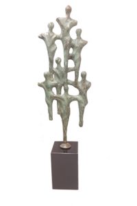 Bronzen sculptuur Groeien naar succes