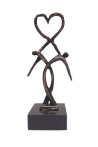 Liefdes sculptuur Liefdesgeluk