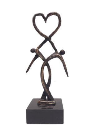 Liefdes sculptuur Liefdesgeluk